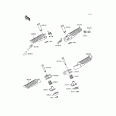 Схема узла: Подножки для Kawasaki EX250 Ninja 250