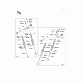 Схема узла: Клапан(ы) для Kawasaki EX500 Ninja 500R