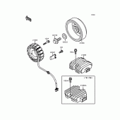 Схема вузла: Генератори для Kawasaki ZX400 ZXR400R
