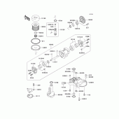 Схема вузла: Масляний насос & Масляний фільтр (1/2) для Kawasaki ZG1000 Concours