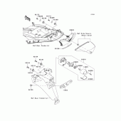 Схема узла: Taillight(s) для Kawasaki ZX1400 Ninja ZX-14R ABS
