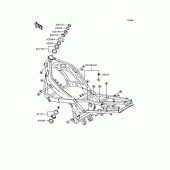 Схема вузла: Рама для Kawasaki ZX400 ZZR400