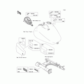 Схема узла: Информационные наклейки для Kawasaki VN1500 Vulcan 1500 Classic FI
