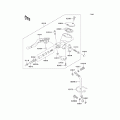 Схема вузла: Clutch master cylinder для Kawasaki VN1500 VN1500 Classic Tourer