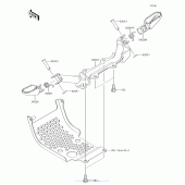 Схема узла: Подножки для Kawasaki KLX110 KLX110
