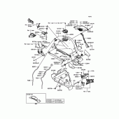 Схема вузла: Паливний бак для Kawasaki ZX1000 Ninja H2R