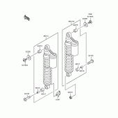 Схема узла: Подвеска/Задний амортизатор для Kawasaki ZR250 Balius-II