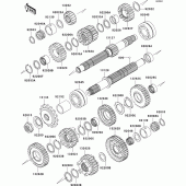 Схема вузла: Трансмісія для Kawasaki ZR750 Z750