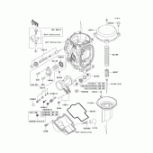 Схема вузла: Carburetor parts(1/2) для Kawasaki ZX900 Ninja ZX-9R