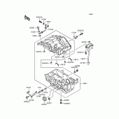 Схема вузла: Картер двигуна для Kawasaki EL250 Eliminator 250SE