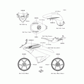 Схема узла: Decals(c.p.blue)(rbf)(ca,us) для Kawasaki ZX600 Ninja ZX-6R