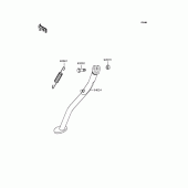 Схема вузла: Підставка для Kawasaki KLX250 D-Tracker