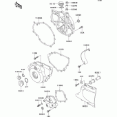 Схема вузла: Engine cover(s) для Kawasaki EX500
