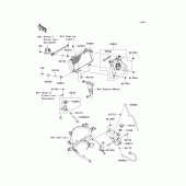 Схема узла: Радиатор для Kawasaki EX300 Ninja 300