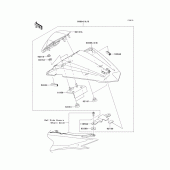 Схема узла: Заглушка сиденья (Опция) для Kawasaki EX300 Ninja 300