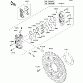 Схема узла: Передний тормоз для Kawasaki ZR750 Z750R