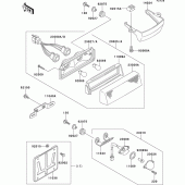 Схема вузла: Tail lamp(1/2) для Kawasaki EX500 GPZ500S