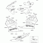 Схема вузла: Decals(red/black)(fr,uk,wv) для Kawasaki ZX636 Ninja ZX-6R