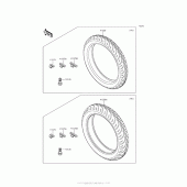 Схема узла: Шины для Kawasaki BR250 Z250SL ABS