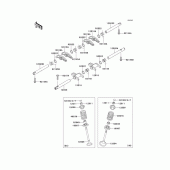 Схема узла: Клапан(ы)(1/2) для Kawasaki EJ800 W800
