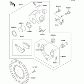 Схема узла: Задний тормоз для Kawasaki VN1500 VN1500 Classic