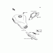 Схема узла: Информационные наклейки для Kawasaki ZX1000 Z1000SX