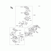 Схема вузла: Аксесуари (pass.floorbord) для Kawasaki VN1700 Vulcan 1700 Vaquero