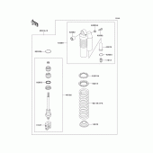 Схема вузла: Амортизатор для Kawasaki KX100