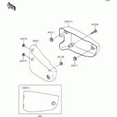 Схема вузла: Side covers для Kawasaki VN1500 VN1500 Classic Tourer