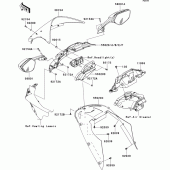 Схема вузла: Облицювальні елементи для Kawasaki ZX1000 Ninja ZX-10R