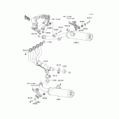 Схема узла: Выхлопная система (s) для Kawasaki ZX1400 Ninja ZX-14