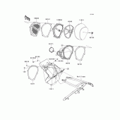 Схема вузла: Повітряний фільтр Kawasaki KX250/ KX252 KX250F