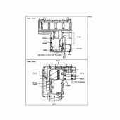 Схема вузла: Картер двигуна для Kawasaki ZR1200 ZRX1200 DAEG