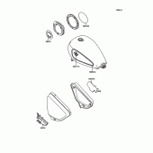 Схема вузла: Decals(blue/silver) для Kawasaki VN750 Vulcan 750