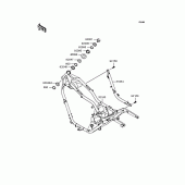 Схема вузла: Рама для Kawasaki VN250 Eliminator 250V