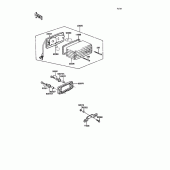 Схема вузла: Tail lamp для Kawasaki ZX400 Z400FII