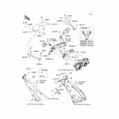 Схема узла: Облицовочные элементы для Kawasaki ZX600 Ninja ZX-6R
