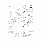 Схема вузла: Замок запалювання для Kawasaki BJ250 250TR