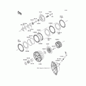 Схема узла: Сцепление для Kawasaki ZX1000 Ninja ZX-10R