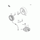 Схема вузла: Генератор для Kawasaki ZR750 Zephyr