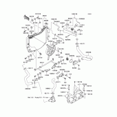 Схема узла: Радиатор для Kawasaki ZX600 Ninja ZX-6