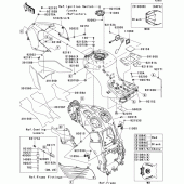 Схема узла: Топливный бак(1/3) для Kawasaki ZX1400 Ninja ZX-14