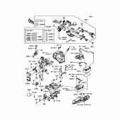 Схема узла: Электрооборудование для Kawasaki ER650 Z650 ABS