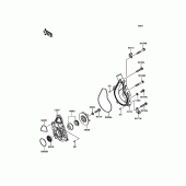 Схема вузла: Водяний насос для Kawasaki EN650 Vulcan S