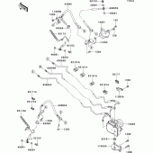Схема вузла: Brake piping(baf-bcf) для Kawasaki VN1700 VN1700 Voyager ABS