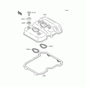 Схема вузла: Клапанна кришка для Kawasaki EX250 ZZR250