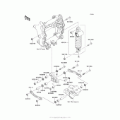 Схема узла: Подвеска/задний амортизатор для Kawasaki ZX1400 Ninja ZX-14R