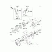 Схема вузла: Колінчастий вал для Kawasaki VN1500 VN1500 Classic FI