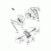 Схема вузла: Сигнал повороту для Kawasaki EX250 Ninja 250