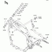 Схема узла: Рама для Kawasaki VN1500 VN1500 Mean Streak